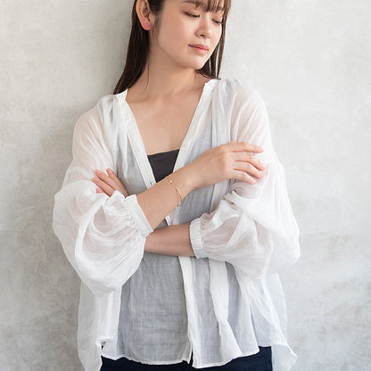 ブレスレット ニッケルフリー メタル キュービックジルコニア ハート 下がり アーチ マグネットブレスレット