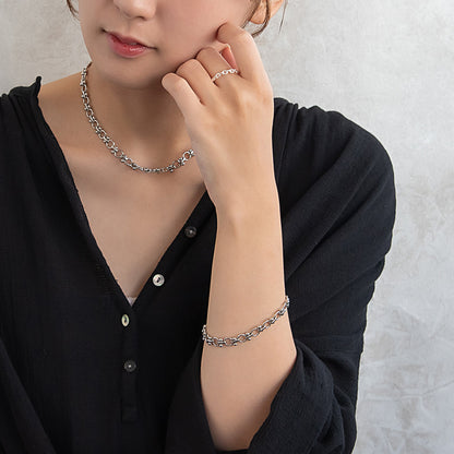 ブレスレット Awesome ニッケルフリー メタル サークル ボール チェーンブレスレット