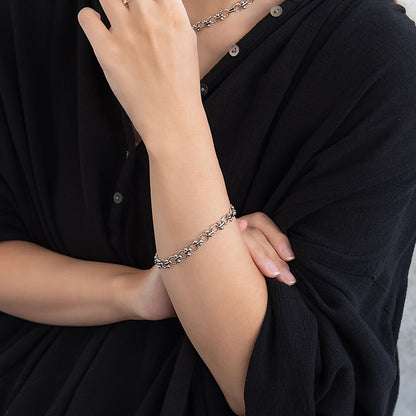 ブレスレット Awesome ニッケルフリー メタル サークル ボール チェーンブレスレット