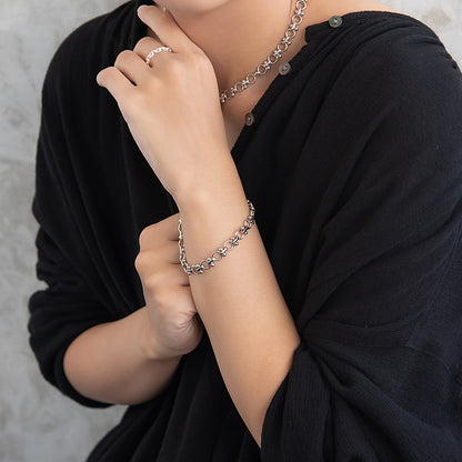 ブレスレット Awesome ニッケルフリー メタル サークル ボール チェーンブレスレット