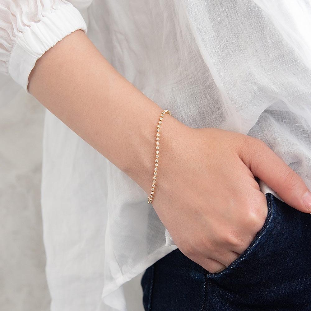 ブレスレット ニッケルフリー メタル ストーン 連爪 チェーン マグネットブレスレット