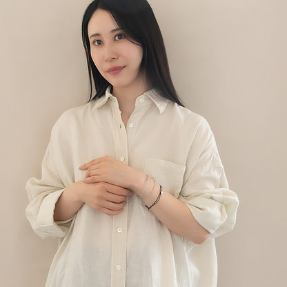 ブレスレット ANTI SHOCK 静電気軽減 ニッケルフリー メタル フィガロチェーン サークル ストーン 連爪 ラメ糸 3本セット ゴムブレスレット