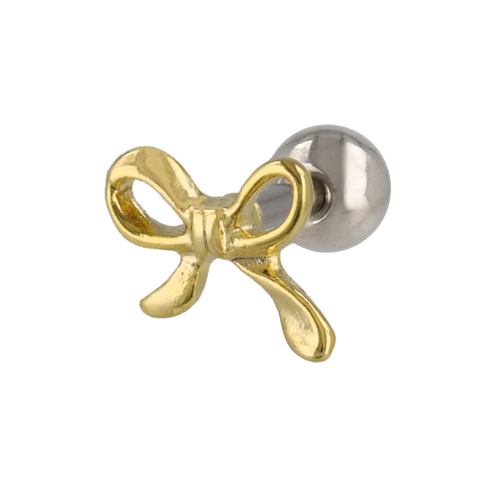 アメリカ.ヨーロッパリボン14点 ボディピアス アシンメトリー リボン ストレートバーベル ネジ式