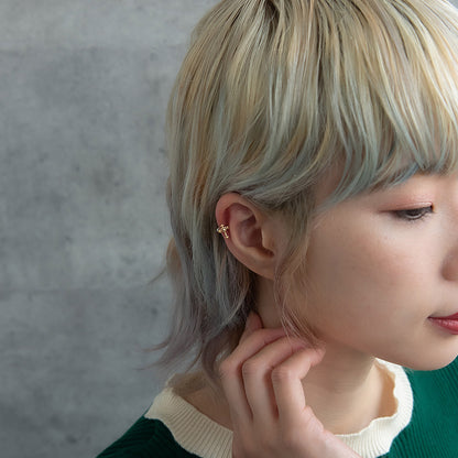 ボディピアス クロス ハート ストレートバーベル ネジ式 サージカルステンレス 18G 【1個販売】