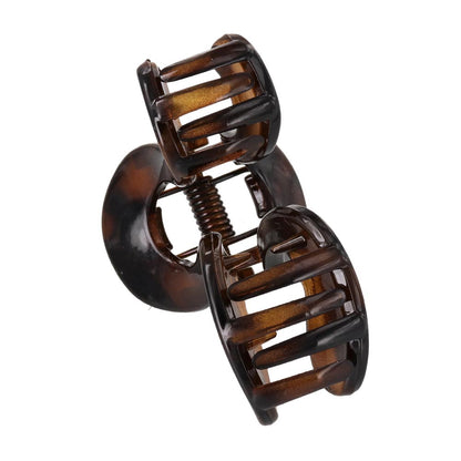 ヘアクリップ ウェーブ ライン マーブル ベーシックカラー 57mm バンスクリップ