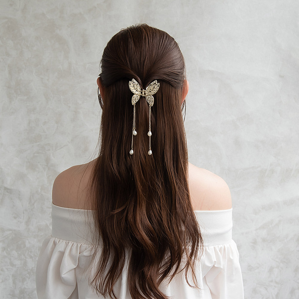 メタルヘアクリップ 楽天市場】メタルヘアクリップ しずく型 22×67mm（2ヶ） : ROSSO