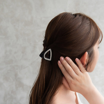 ヘアクリップ ラインストーン ミニ バンスクリップ