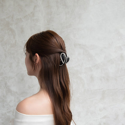 ヘアクリップ ラインストーン バンスクリップ