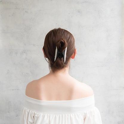 ヘアクリップ ラインストーン バンスクリップ