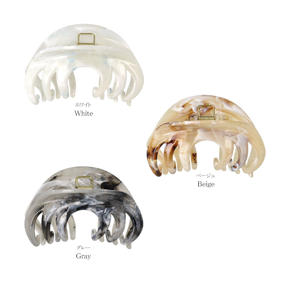 マーブル模様 ヘアクリップ マーブルベージュ ヘアクリップ マーブル バンスクリップ – OSEWAYAオンラインストア