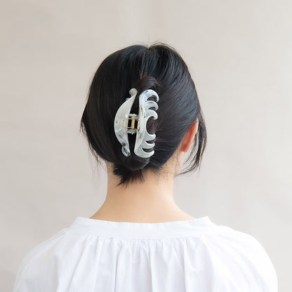 ヘアクリップ マーブル バンスクリップ