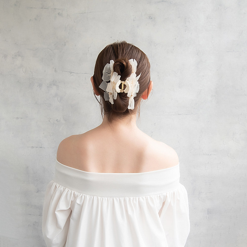 ヘアクリップ リボン シアー バンスクリップ – OSEWAYA