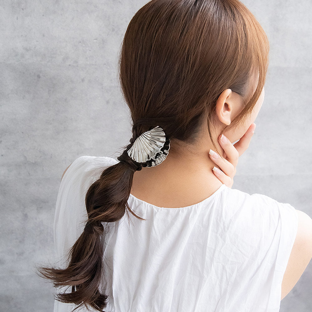 ヘアクリップ メタル シェル バンスクリップ