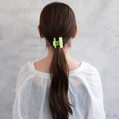 ヘアクリップ ビタミンカラー レクタングル バンスクリップ