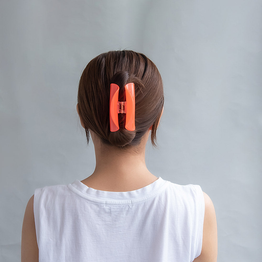ヘアクリップ ハーフサークル カラー バンスクリップ