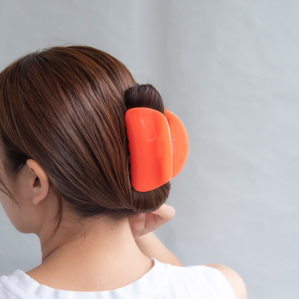 ヘアクリップ ハーフサークル カラー バンスクリップ
