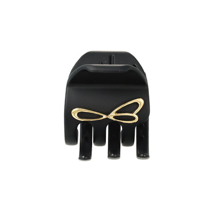 ヘアクリップ メタル ループ ライン くすみ ベーシックカラー バンスクリップ
