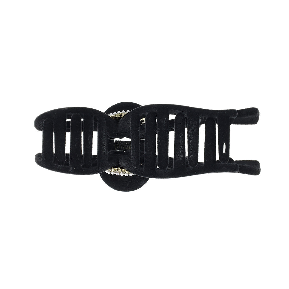 ⓝⓔⓦ【フロッキー小花リボン】ベビーヘアクリップ　キッズヘアクリップ　ヘアゴム ⓝⓔⓦ【フロッキー小花リボン】ベビーヘアクリップ キッズヘア