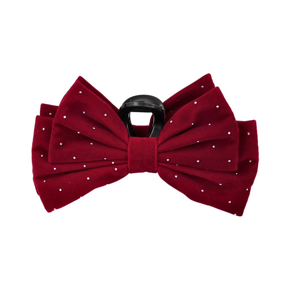 ヘアクリップ ベルベット リボン バンスクリップ – OSEWAYA