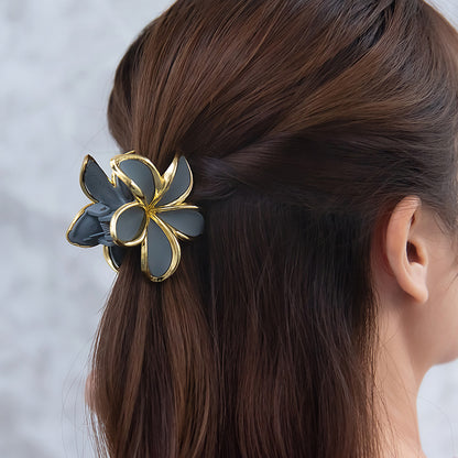 ヘアクリップ フラワー バンスクリップ
