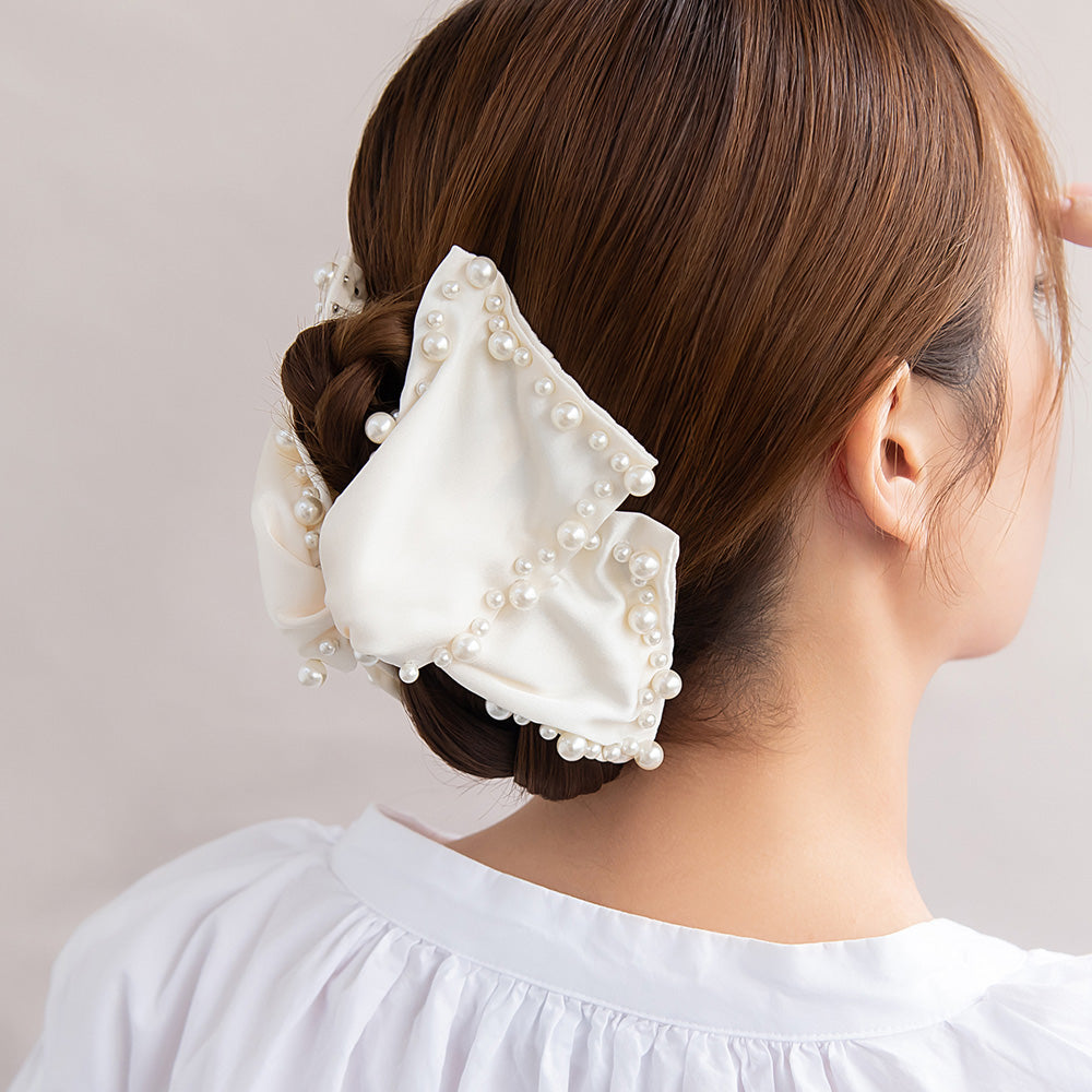ヘアクリップ リボン パール バンスクリップ – OSEWAYAオンラインストア
