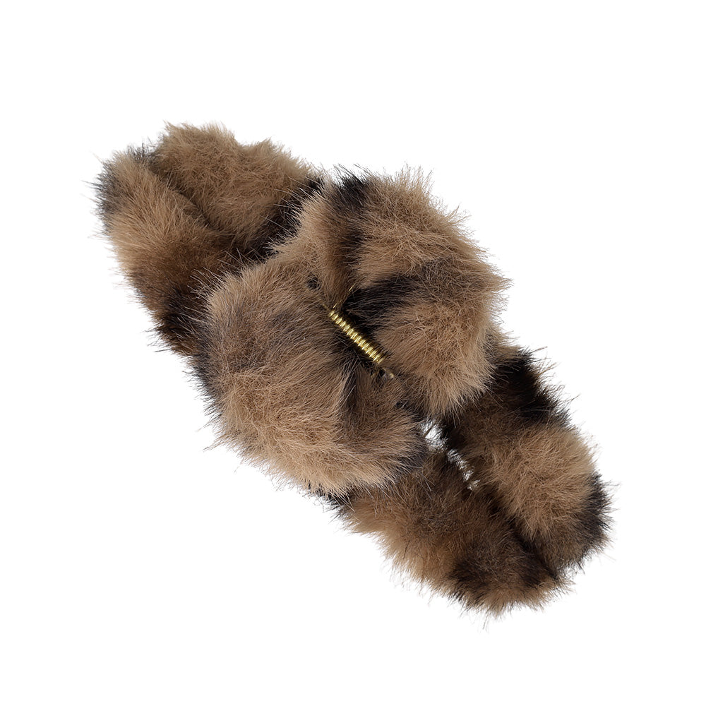 ヘアクリップ フェイクファー レオパード バンスクリップ – OSEWAYA