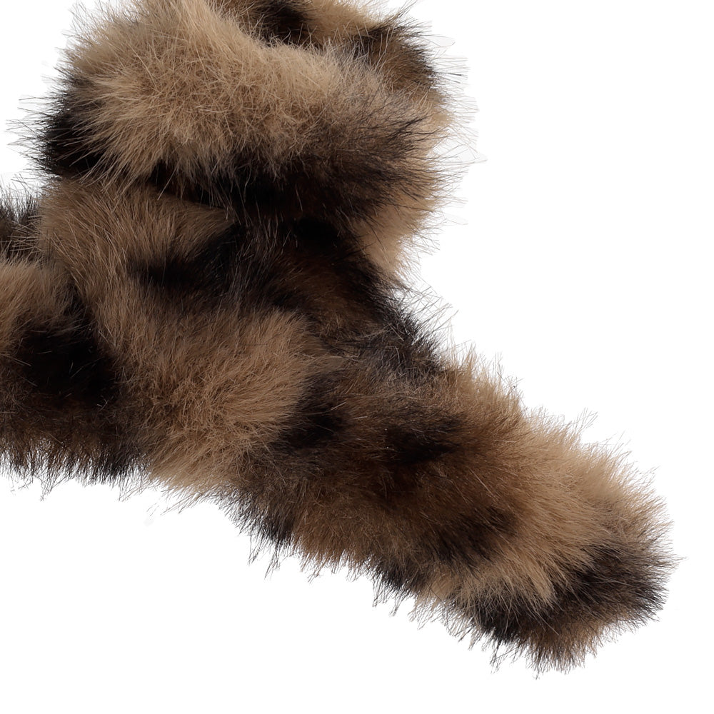 ヘアクリップ フェイクファー レオパード バンスクリップ – OSEWAYA