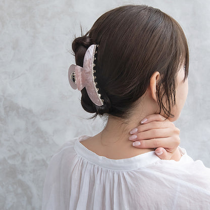 ヘアクリップ マーブル バンスクリップ