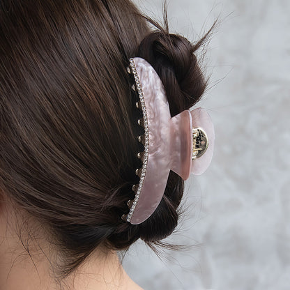ヘアクリップ マーブル バンスクリップ