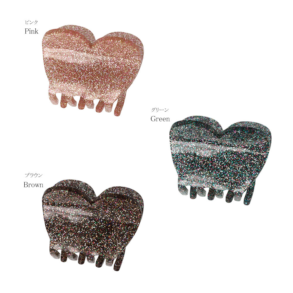 ヘアクリップ ラメ ハート バンスクリップ – OSEWAYAオンラインストア
