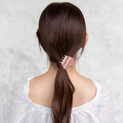 ヘアクリップ ラメ ハート バンスクリップ