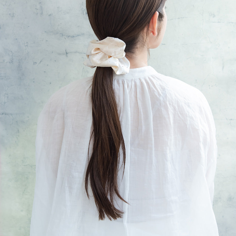 専用❤︎千鳥柄❤︎チャーム付きボリュームシュシュ THESPA STORE / チャーム付きシュシュ