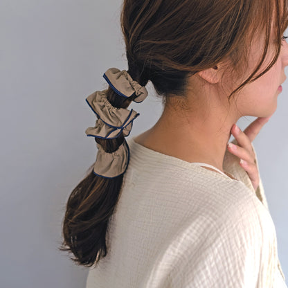 シュシュ Candy Chouchou ロング バイカラー フリル