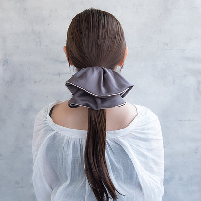 シュシュ ビッグ ボリューム バイカラー