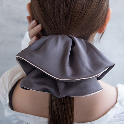 シュシュ ビッグ ボリューム バイカラー