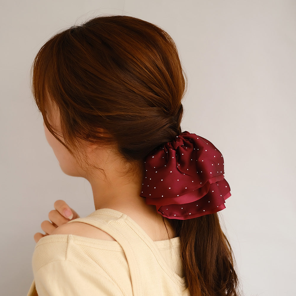 シュシュ slit chouchou ドット カラー ボリューム ビッグ