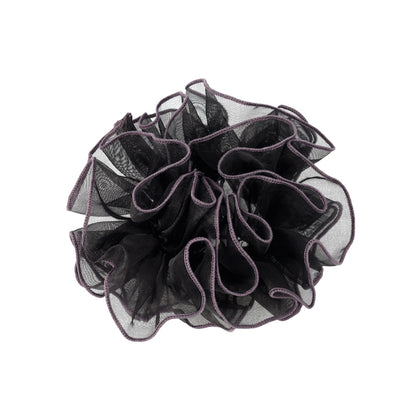 シュシュ シアー ボリューム バイカラーパイピング メロウ加工