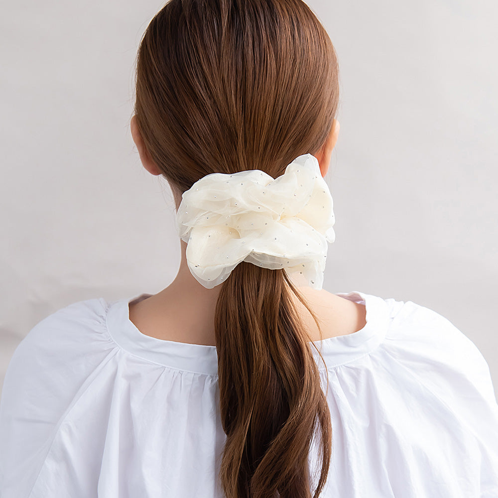 シュシュ シアー ドット ビッグ ボリューム