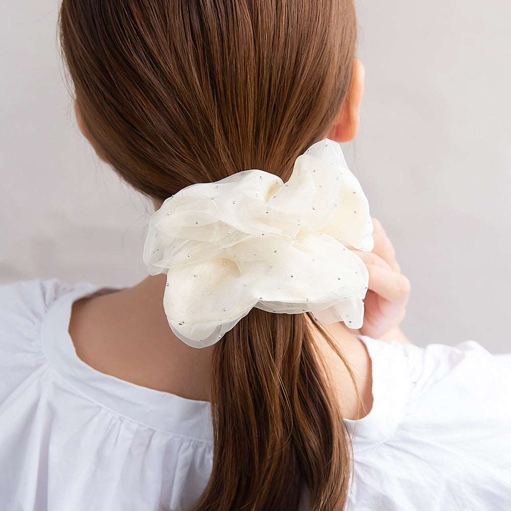 シュシュ シアー ドット ビッグ ボリューム