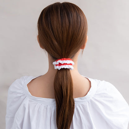 シュシュ ふわふわ 毛糸 手編み