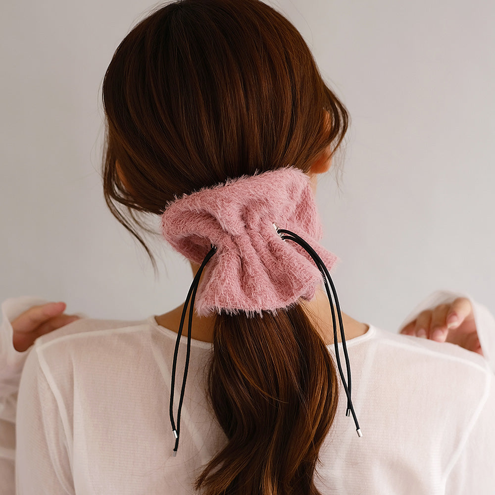 シュシュ ドロストシュシュ フェイクファー