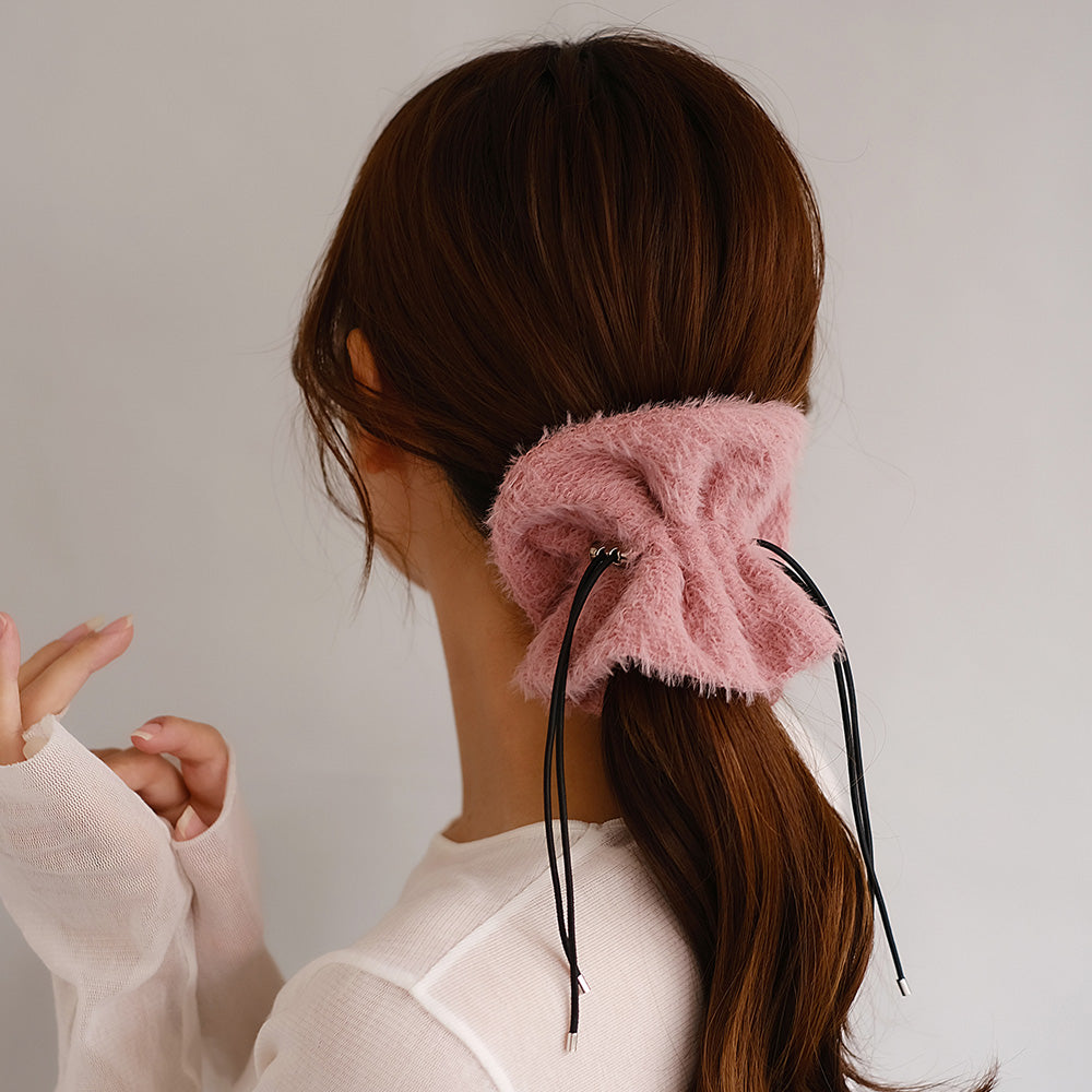 シュシュ ドロストシュシュ フェイクファー