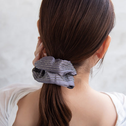 シュシュ 5ラインストーン シック