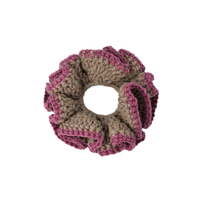 シュシュ 毛糸 バイカラー