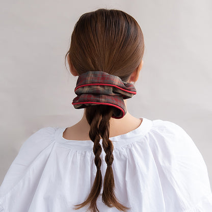 シュシュ チェック柄