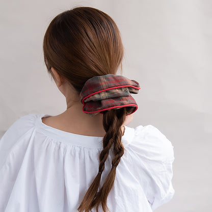 シュシュ チェック柄