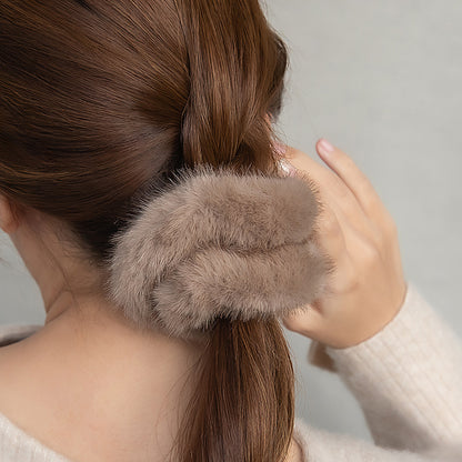 シュシュ フェイクファー