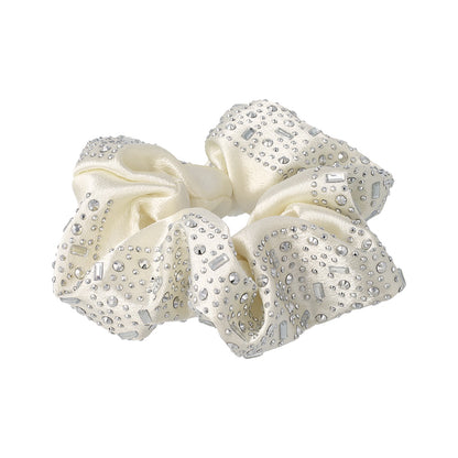 シュシュ サテン ストーン