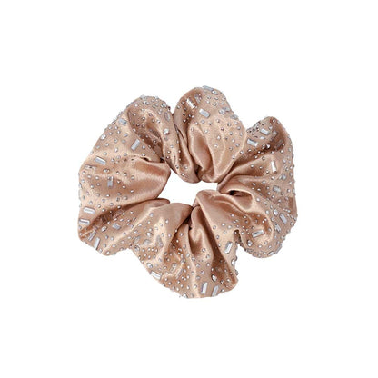 シュシュ サテン ストーン