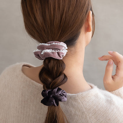 シュシュ ベロア 2個セット